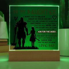 To My Daughter Skies – Acrylic Square